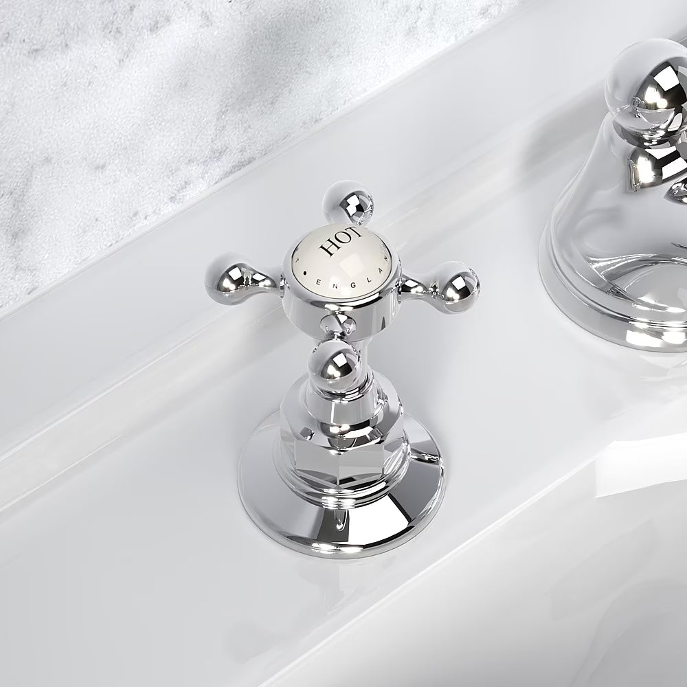 C.P. Hart Original 3-Piece Basin Mixer Low Spout